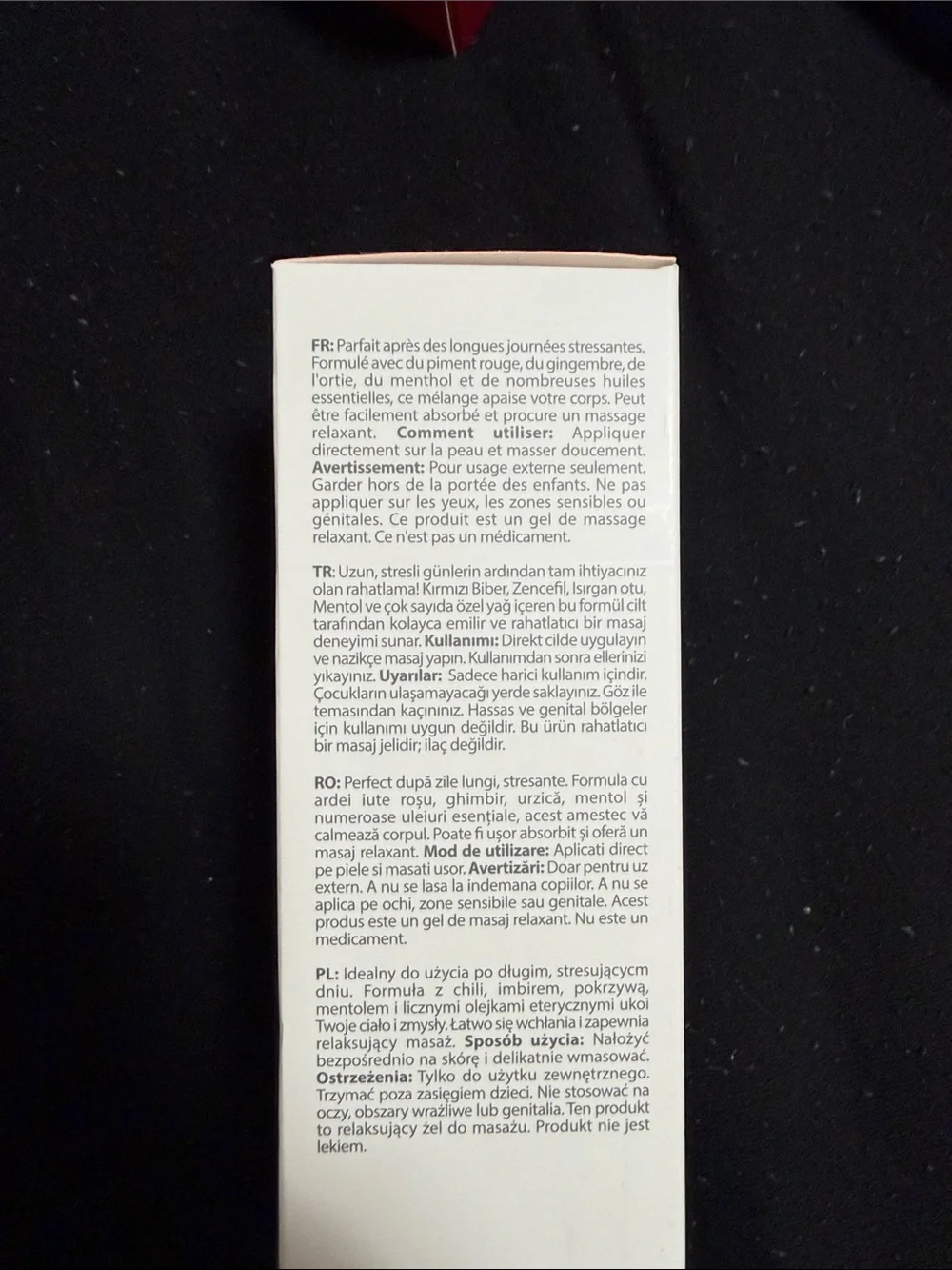 DR. C. TUNA Paprika & Chili Balsam Massage Gel - White Packaging